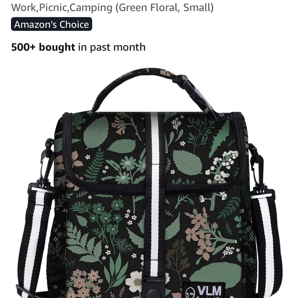 Insulated Lunch Bag, Picnic, Camping Bag